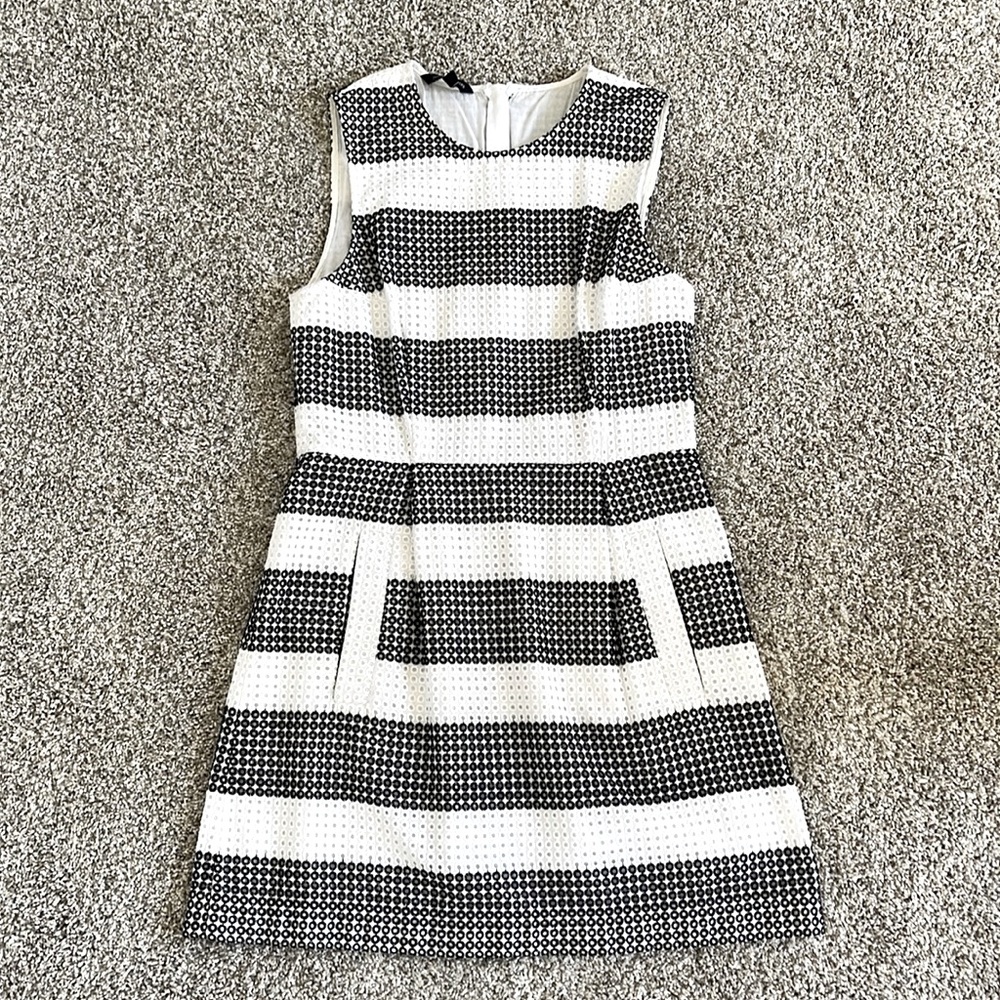 Judith & Charles Mini Black and White Dress